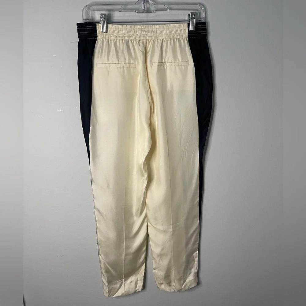 Theory Silk Stripe Twill Pull-On Pants l Size 2 l Poshmark - Picture 5 of 8